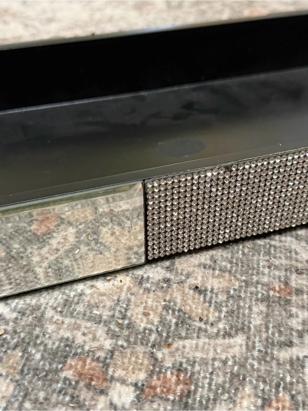 Bella Lux Vanity Tray with Mirrors and Rhinestone